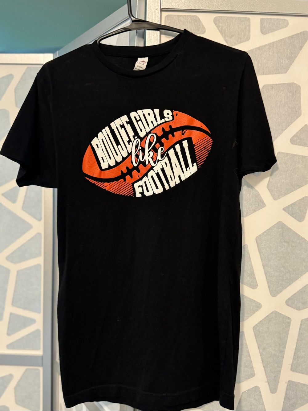 Boulet Girls Like Football Graphic Tee - Black